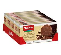 Loacker Tortina Biscuits, Dark Chocolate Hazelnut Flavour, Box of Chocolate Biscuits, Classic Italian Biscuits, All Natural Ingredients, Pack of 12 x 126 g