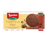 Loacker Tortina Biscuits, Dark Chocolate Hazelnut Flavour, Box of Chocolate Biscuits, Classic Italian Biscuits, All Natural Ingredients, 125g