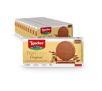 Loacker Tortina, Milk Chocolate Hazelnut Flavour, Box of Chocolate Biscuits, Classic Italian Biscuits, All Natural Ingredients, Pack of 12 x 126 g