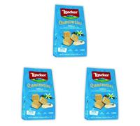 Loacker Vanilla Quadratini 125 g (Pack of 3)