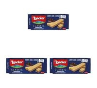 Loacker Wafers, Chocolate Flavour Wafer Biscuits, Classic Italian Biscuits, All Natural Ingredients, Light Snack,90 g (Pack of 3)
