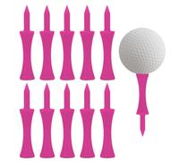 loacuony 100 Pcs 60Mm Golf Tees,Golf Tees Plastic,Pink Castle Golf Tees,Golf Tee,Winter Golf Tees,Pink Tees Golf,Cobra Golf,Driving Range Tees,Pink Castle Tees,Pink Golf Tees Plastic,Golf Tees Castle