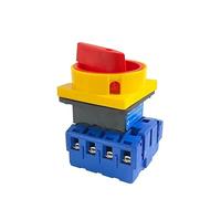 Load Break Isolator Switch with Padlock Panel 63A 4 Phases 2 Position on-Off Changeover Rotary Switch YMD11-63A/4P