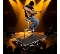 Load Capacity of 600lbs Platform Stage, aluminum, Heavy Duty Performance Deck, Easy to Carry/Assemble, for Performances at School Auditoriums Concerts Restaurants Bars(100 * 100 * 60cm)