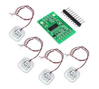 Load Cell, 4PCS Human Scale Load Cell Weight Sensors + HX711 AD e Weight Sensor Electronic Scale Weighing Pressure Sensor DIY Kit