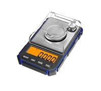 Load Cell, 50g 0.001g Digital Scale Portable Mini Electronic Scale Precision Professional Pocket Milligram Scale 50g Calibration Weights(Blu)
