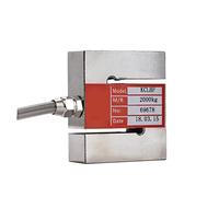 Load Cell, Pull Pressure Force S-Type Load Cell Sensors With Cable Alloy Steel Material Full Capacity 20-2000KG(50KG)
