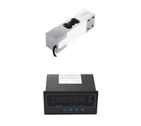 Load Cell Sensor with 5 Digital Indicator Display Tension and Compression Force Weight Pressure Sensor 200KG