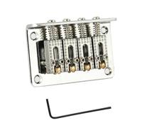 Load Guitar Bridge Guitar Ball Code Piano Bridge String Code String Bridge 4 String Cigar Box Guitar Bridge(Silver)