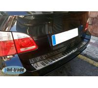 Load sill guard polished stainless steel suitable for BMW 5 SERIES E61 TOURIN...