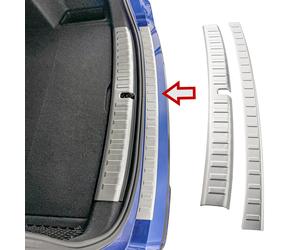 Load sill guard stainless steel inside + outside matt suitable for BMW X1 iX1...