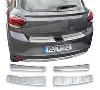 Load sill guard stainless steel matt inside + outside suitable for Dacia Sand...