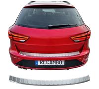 Load sill guard stainless steel matt suitable for SEAT LEON ST | from 2014 + ...