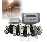 Load Weighing Indicator Animal Scale, Livestock Scale Kit, Minimum Capacity Of Approximately 4500lbs, Steel Beam Compression Load Cell Scale, Wa-terproof, For Cow, Pig, Goat, Horse(3 T)