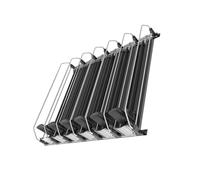 Loaded Can Pusher Track Beverage Shelf Organizer with Slow Feed Display for Refrigerator and Fridge