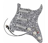 Loaded HSH Pickguard Set Multifunction Converter White Mini Humbucker Pickups Wiring Suitable For For ST Guitar Guitar Replacement Parts