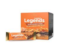Loaded Legends - Award Winning Protein Bar, Salted Caramel Flavour, 12 Pack, 14g High Protein Bar, High Fibre, Low Sugar, Premium Taste & Ingredients, Guilt Free Snack | Protein Works