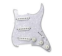 Loaded pickguard Alnico 5 Single Coil Pickups Loaded Pickguard SSS For Electric Guitar Accessories White Pearl Prewired Loaded Pickguard