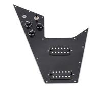 Loaded Pickguard Set, 2 Coil Neck | Middle Pickups, Mini Humbucker Bridge, Coil Split Switching, HH Configuration, for Flying V Guitars