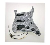 Loaded Prewired Pickguard Set 7-way Full-load Pre-wired PickguardSingle-coil Pickup Kit For ST SSS Electric Guitars(Zebra)