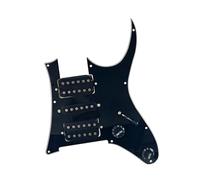 Loaded Prewired Pickguard Set Electric Guitar Pickguard Pickup Circuit Assembly Suitable For HSH ST Pickguard Full Set(Black)