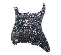 Loaded Prewired Pickguard Set Loaded Prewired Scratchplate For SSH Electric Guitar Pickguard Pickup(Bk)