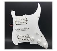 Loaded Prewired Pickguard Set Suitable For ST Electric Guitar HSH Pickguard Pickup Full Set Of Circuit Board Assembly(White B)