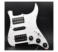 Loaded Prewired Pickguard Set Suitable For ST Electric Guitar HSH Pickguard Pickup Full Set Of Circuit Board Assembly(White A)