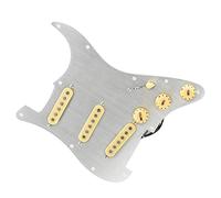 Loaded Prewired SSS Guitar Pickguard Alnico 5 Single Coil Pickups Staggered 52/52/52mm For For ST Guitar Guitar Pickup Pickguard (Color : 02)