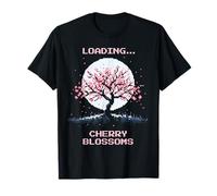 Loading Cherry Blossoms | Hanami Pixel Tribute Japan T-Shirt