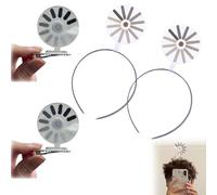 "Loading" Creative Headband/Hairpin, Eye-Catching Hair Accessory, Fun Rotating Loading The Hairpin For Women And Man, Abstract Art Party Decor, For Programmers, Students, Parties