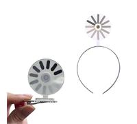 Loading Creative Headband/Hairpin, Fun & Creative 'loading' Hairpins for Women and Men, Humorous Personality Expression Rotating Headband, Load Symbol Hairs Hoops, Abstract Hair Accessory(Mixed,2PCS)