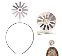 Loading Creative Headband/Hairpin - Funny Headbands with Spinning Brain Loading Design, Quirky Hair Accessory for Women, Great for Parties, Gifting & Daily Wear (A+B, One Size)