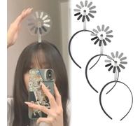 Loading Creative Headband Hairpin, Rotating Headband Brain Is Loading, Rotation Funny Hair Clip Hair Accessory, Creative Abstract, Humorous For Student Worker,3PCS