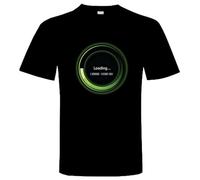 Loading Symbol Mens T Shirt Gaming Crowd Gamer Nerd I T Computer Techie It Geek Black M
