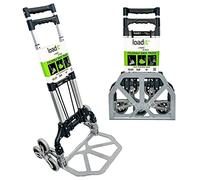 LoadIt 6-Wheel Stair Climbing Sack Truck 70kg - Foldable Hand Trolley Sack Barrow Cart for Moving Furniture & Deliveries