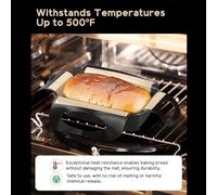 Loaf Pan Liners - Reusable Silicone Non-Stick Baking Sling, 10x5 inch Loaf Pan Bread Sling with Handles, Silicone Material with Flexible Design, Baking Accessories for Dough Cake Cupcake Dessert