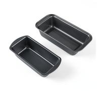 Loaf Tin | Non-Stick Carbon Steel Banana Bread Tin | Rectangular Bread Pan for Loaves & Cakes | Dishwasher, Freezer, & Oven Safe Loaf Pan (1lb & 2lb Loaf Pan)