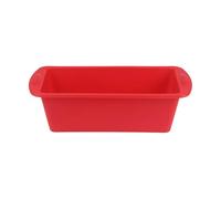 Loaf Tins, Silicone Loaf Pans, Non-Stick Quick Release Rectangle Baking Moulds, Colorful Small Cake Bread Tins for Baking, Mini Air Fryer Cake Tin Accessories, Bread Making Tray (Red)