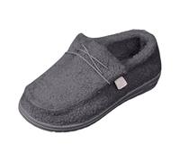 Loafer Women's Flat Slippers Moccasins Plush Ladies Slip On Shoes Flat Fashion Casual Round Toe Soft Sole Warm Casual Shoes for Loafers Slip On Comfortable Shoes Pointed, gray, 8 UK