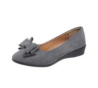 Loafer Women's Mary Jane Shoes Summer Breathable Slope Heel Comfortable Sandals Plain Elegant Slip On Cushioning Evening Shoes Outdoor Wedding Ballroom Sandals 35-42 EU, gray, 8.5 UK