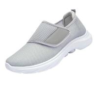 Loafer Women's Sports Shoes Summer Mesh Breathable Lightweight Trainers, gray, 7 UK