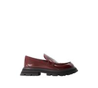 Loafers - Alexander Mcqueen - Leather - Dark Burgundy - female - Alexander McQueen - Loafers - Red - 4 UK - Shoes 4 UK