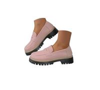 Loafers for Women 2026,Orthopedic Platform Loafers, Womens Loafers Comfortable Dressy Platform Chunky Penny Loafer Lug Sole Suede Loafers Slip on Work Office Business Casual Dress Shoes Ladies Loafers