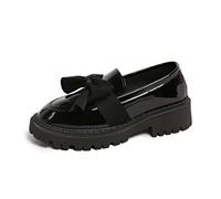 Loafers Shoes for Women, Chunky Platform Leather Loafers with Thick Heels Ladies Work Platform Teacher Shoes with Thick Sole Fashion Casual Cosy Solid Color British Slip