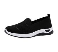 Loafers Shoes for Women Womens Casual Mesh Walking Shoes 2022 Spring Sneakers Women Breathable Sport New Mesh Outdoor Running Fly Woven Black
