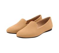 Loafers Women's Flat Slip-On Shoes, Moccasins, Soft Soles, Ballerinas, Non-Slip Dance Trainers, Training Shoes, Lightweight Breathable Sports Shoes, Walking Shoes, Low Shoes, Slip In Shoes, brown, 9