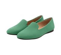Loafers Women's Flat Slip-On Shoes, Moccasins, Soft Soles, Ballerinas, Non-Slip Dance Trainers, Training Shoes, Lightweight Breathable Sports Shoes, Walking Shoes, Low Shoes, Slip In Shoes, Green, 5