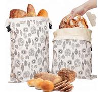 Loafguard Beeswax Bag, Reusable Beeswax Bread Bag, 12X17inch Cotton Bees Wax Bread Bags, Stays Fresh Up To 3x Longer, For Keeping Toaster Loaf Sandwich Fruits Vegetables Fresh (B,1PC)