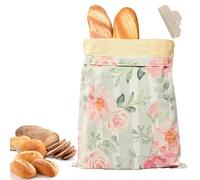 Loafguard Beeswax Bag, Reusable Beeswax Bread Bag, 12X17inch Cotton Bees Wax Bread Bags, Stays Fresh Up To 3x Longer, For Keeping Toaster Loaf Sandwich Fruits Vegetables Fresh (D,1PC)